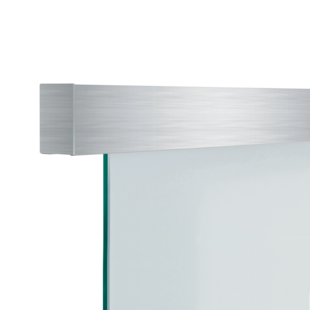 Schiebetürsystem NOVA STS 406, Oberfläche Edelstahl-Optik matt, Anzahl Türflügel und Breite 1,9m 1-flg., Set beinhaltet CIRCLE