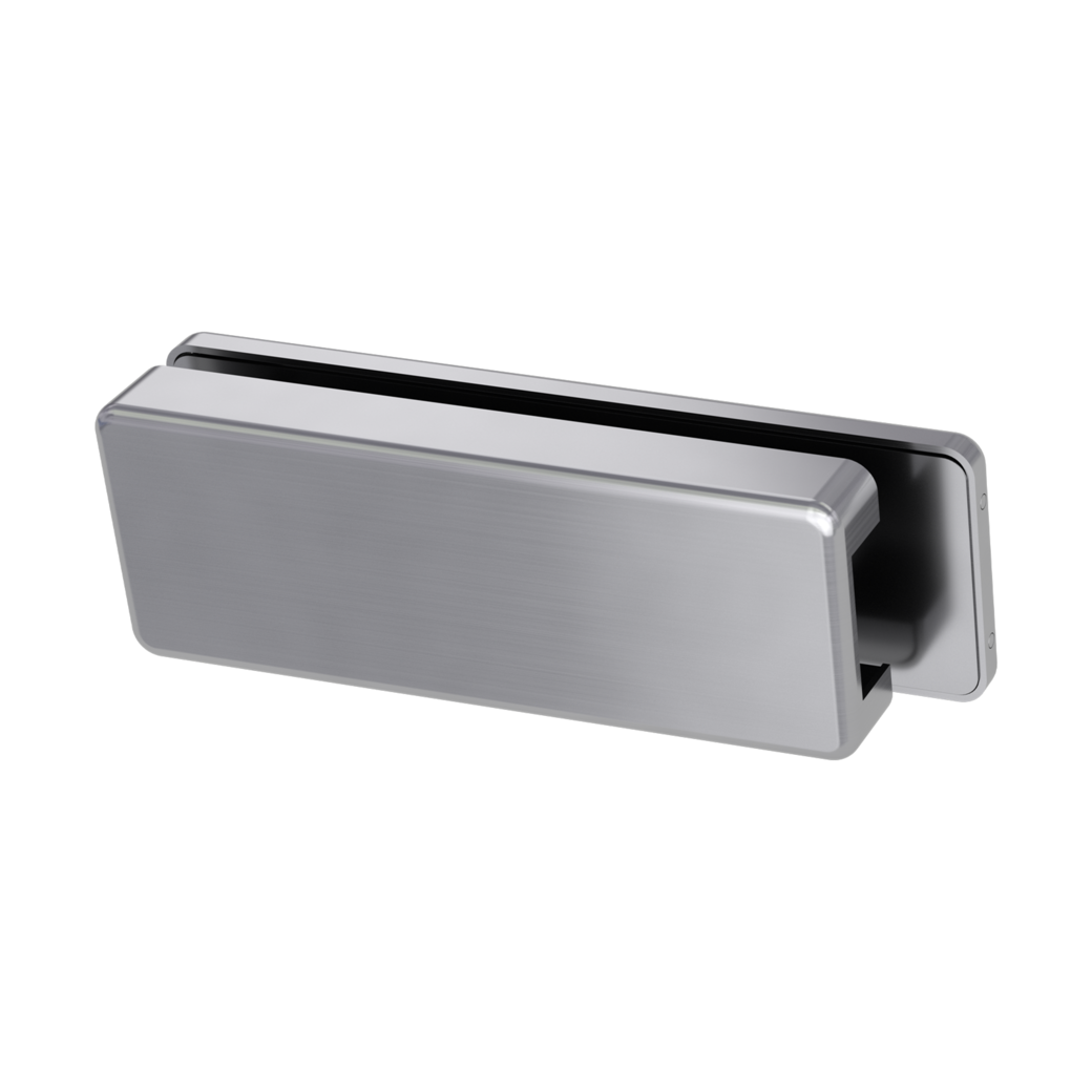Gegenkasten Set SKS 61 SMART inkl. Türschnäpper, Feststeller,  3tlg. Bänder Edelstahl-Optik matt