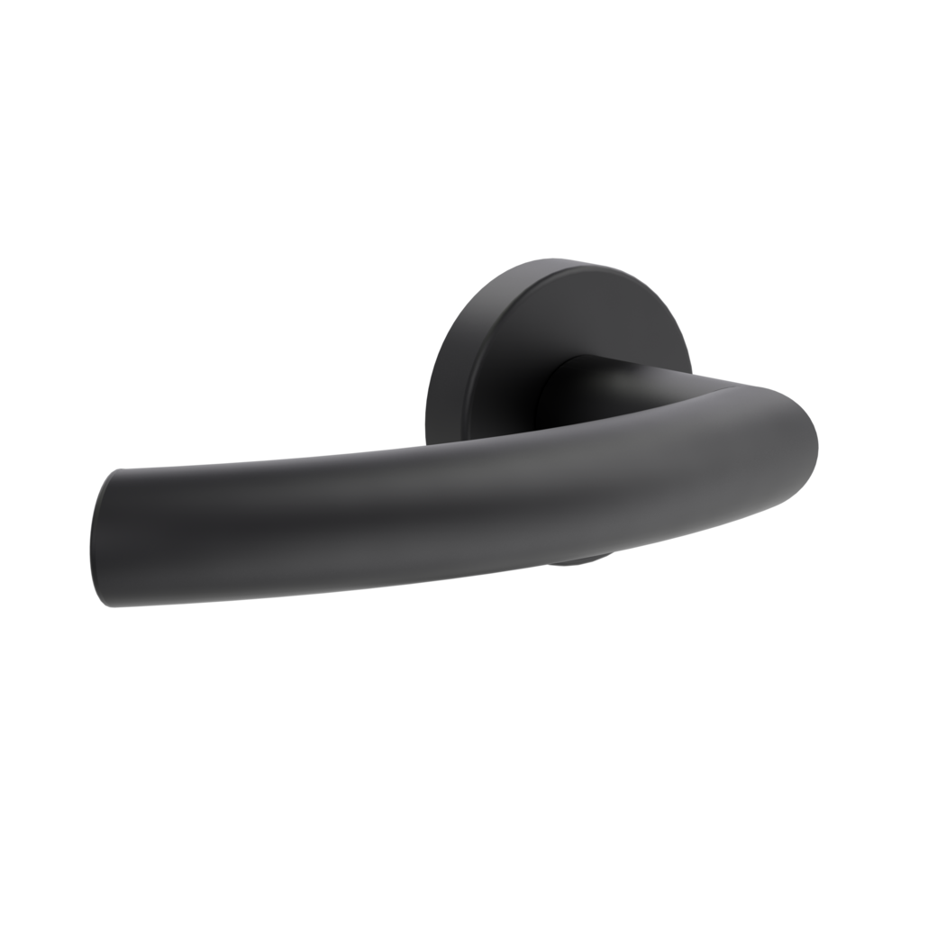 Türgriffgarnitur AMICO 340 Klipptechnik Rosetten rund smart2lock L schwarz