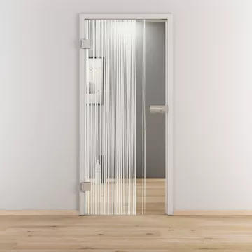 Glastür NOVA 584, Blickdichte klar, Bohrungsart Studio/Office