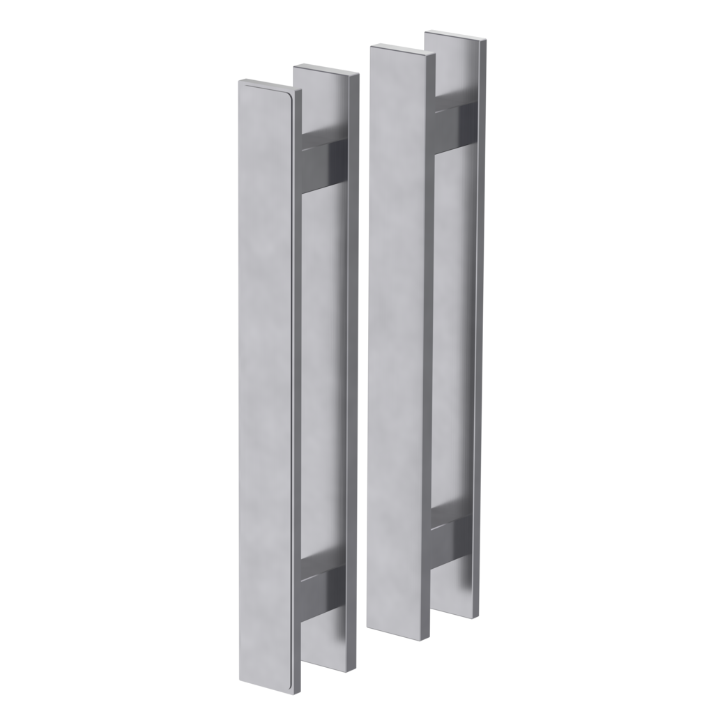 Griffstangenpaar GS_49002 Klebetechnik 40x350x57.8mm Edelstahl-Optik matt