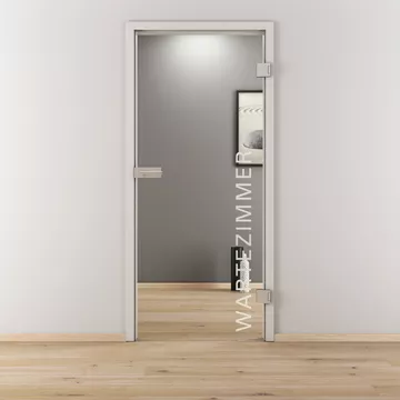 Glasdrehtür NOVA 554, Blickdichte klar, Bohrungsart Studio/Office