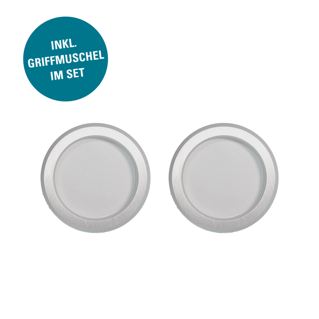 Schiebetür ONTARIO BIANCO PREM Alu EV1 weiß blickdicht CIRCLE 935x2058x39mm