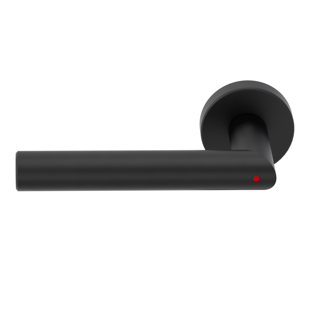 Türgriffgarnitur MIO 120 Klipptechnik Rosetten rund smart2lock R schwarz