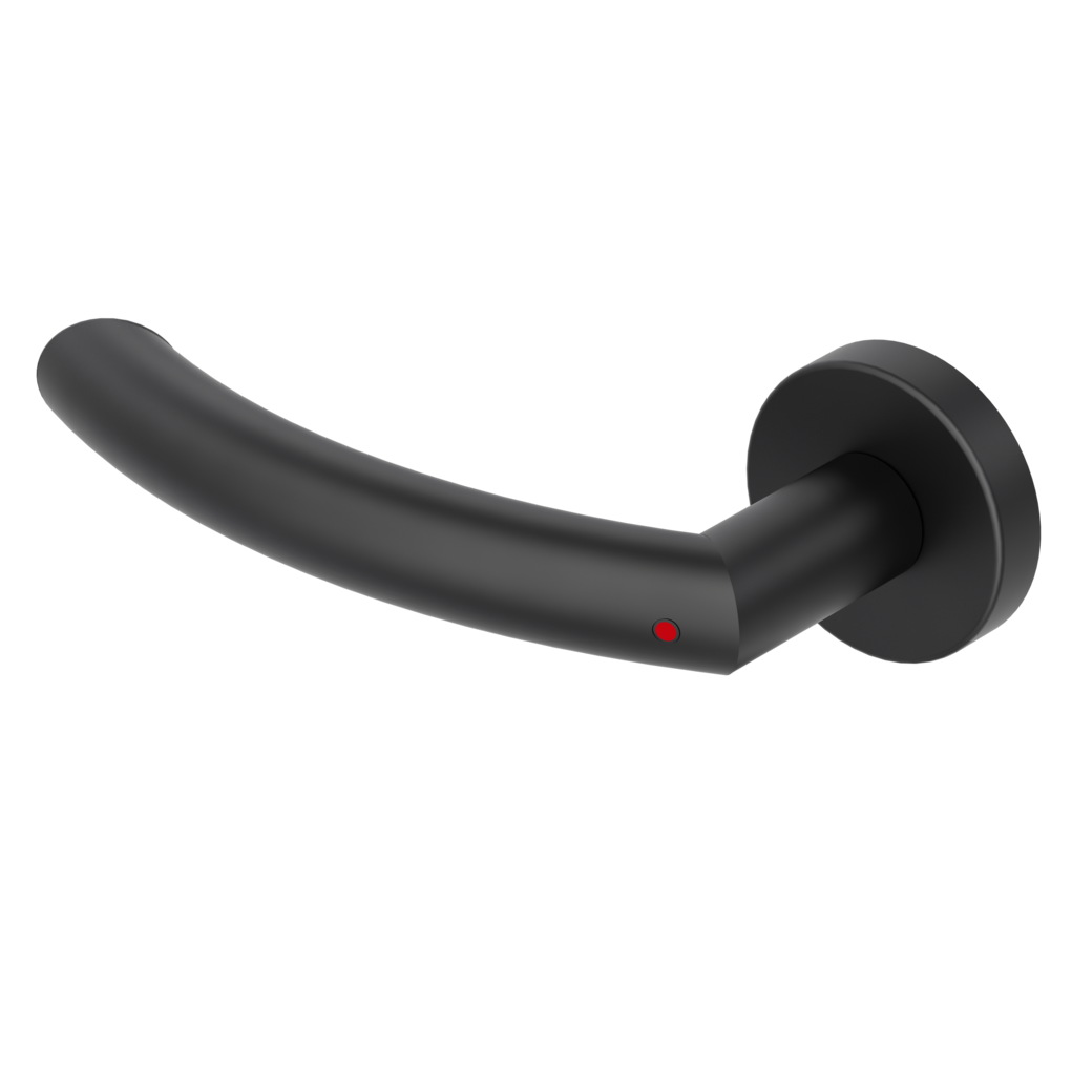 Türgriffgarnitur AMICO 340 Klipptechnik Rosetten rund smart2lock L schwarz