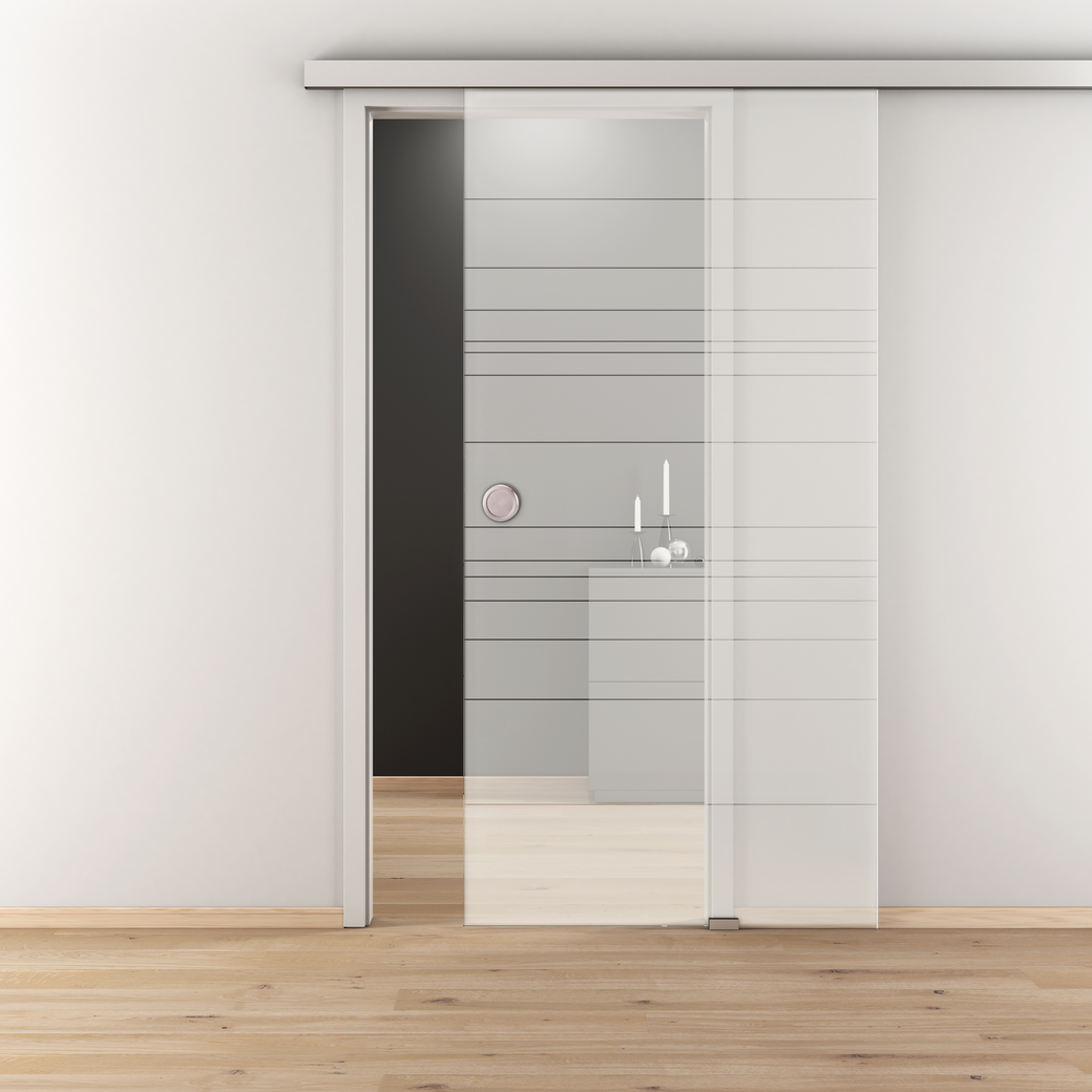 Glasschiebetür NOVA 570 ESG BASIC GREEN matt 935x2058x8mm