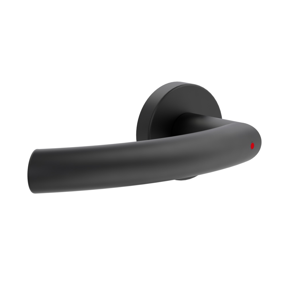 Türgriffgarnitur AMICO 340 Klipptechnik Rosetten rund smart2lock L schwarz