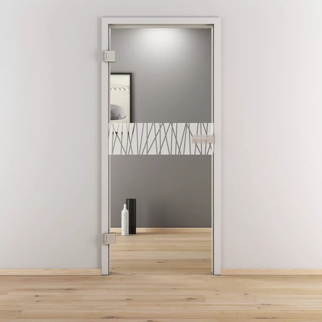 Glasdrehtür NOVA 546 ESG BASIC GREEN klar 824x1989x8mm Studio/Office SI L