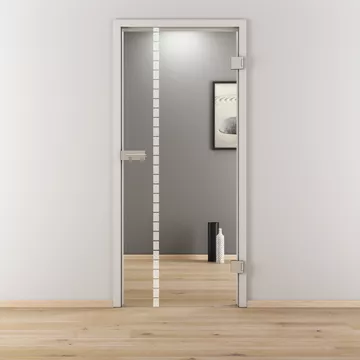 Glasdrehtür NOVA 598, Blickdichte klar, Bohrungsart Studio/Office