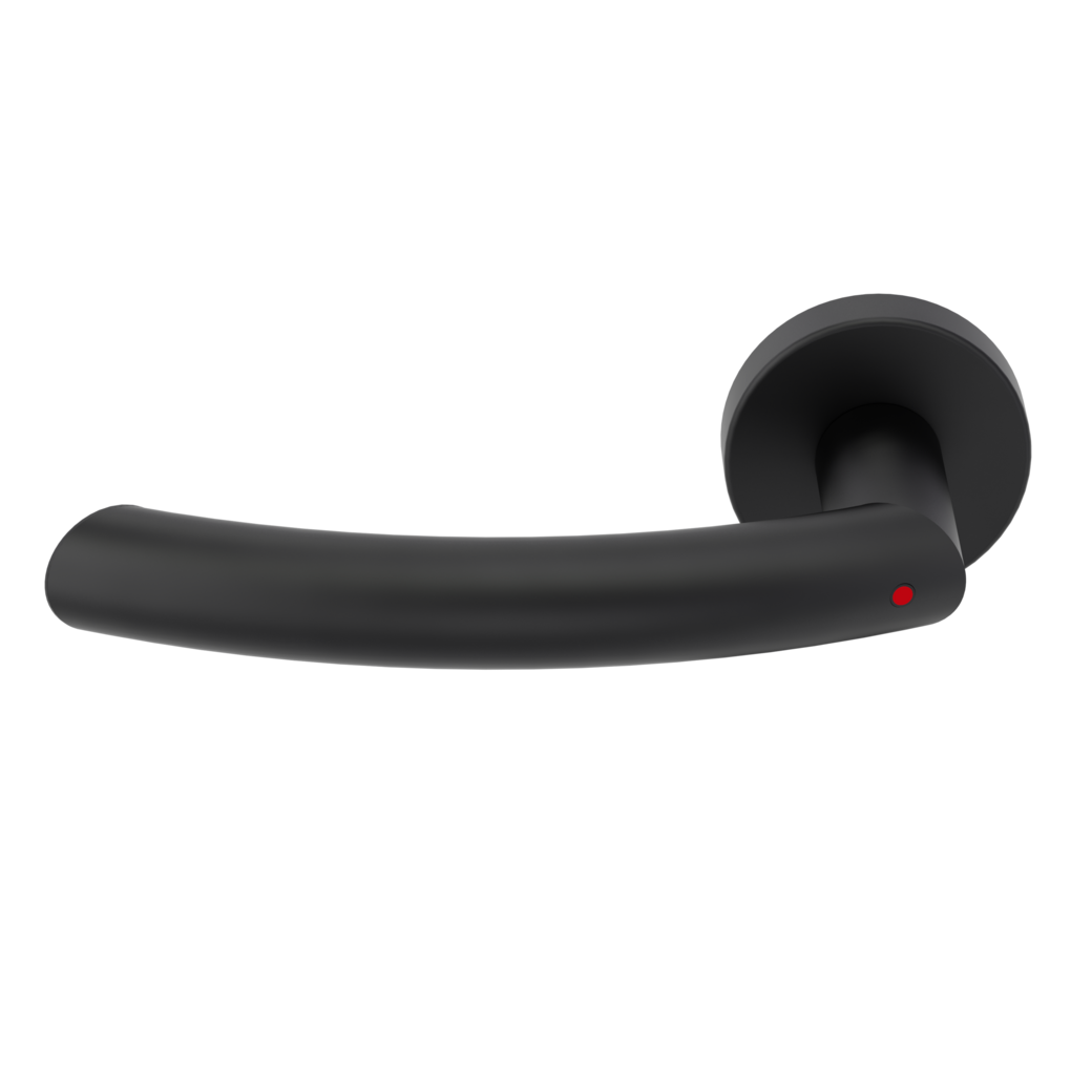 Türgriffgarnitur AMICO 340 Klipptechnik Rosetten rund smart2lock L schwarz